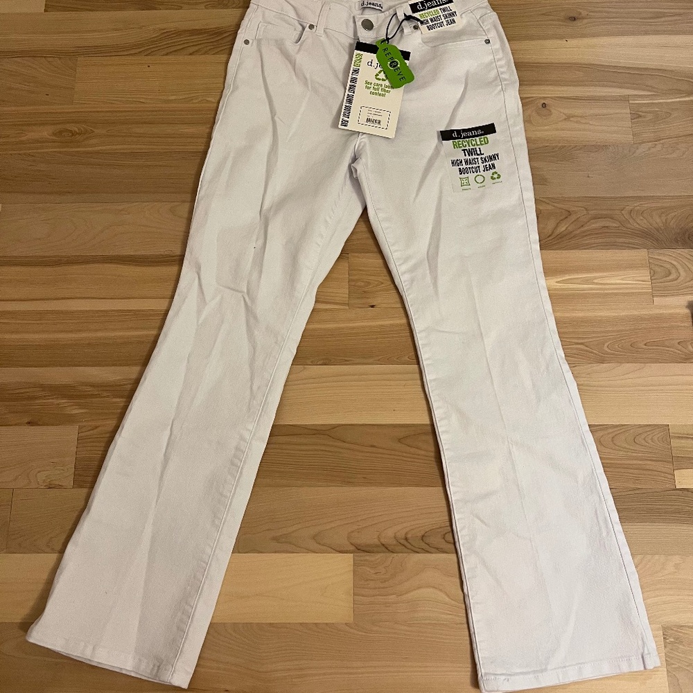 d. jeans white flare jeans